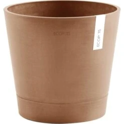 ECOPOTS Venice Met Onderschaal - Terracotta Ø 30 Cm