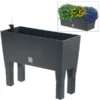 Plantenbak RATAN Verhoogd Met Watergeefsysteem - 80 × 32 × 62 Cm