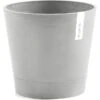 ECOPOTS Venice Met Onderschaal - Witgrijs Ø 30 Cm