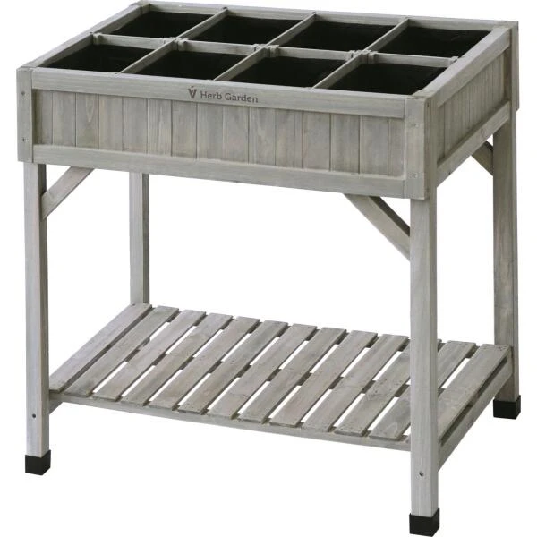 Vegtrug Kruidentafel 58 × 78 × 80 Cm - Grijs