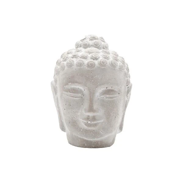 Boeddhahoofd Uit Cement - 16 × 16 × 21,5 Cm