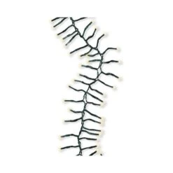 Kerstverlichting Cluster 456 Led Warm Wit - 6 M Groen