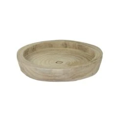 Paulownia Schaal Rond - Ø 35 × 5 Cm