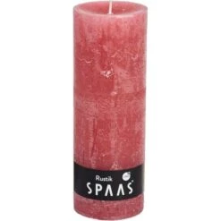 Rustieke Cilinderkaars Oudroze - 95 Uren