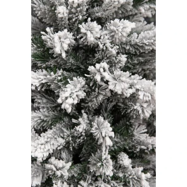 Kunststof Kerstboom Chandler Slim Frosted Black Box - 155 Cm - Afbeelding 3