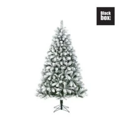 Kunststof Kerstboom Chandler Frosted Black Box - 215 Cm