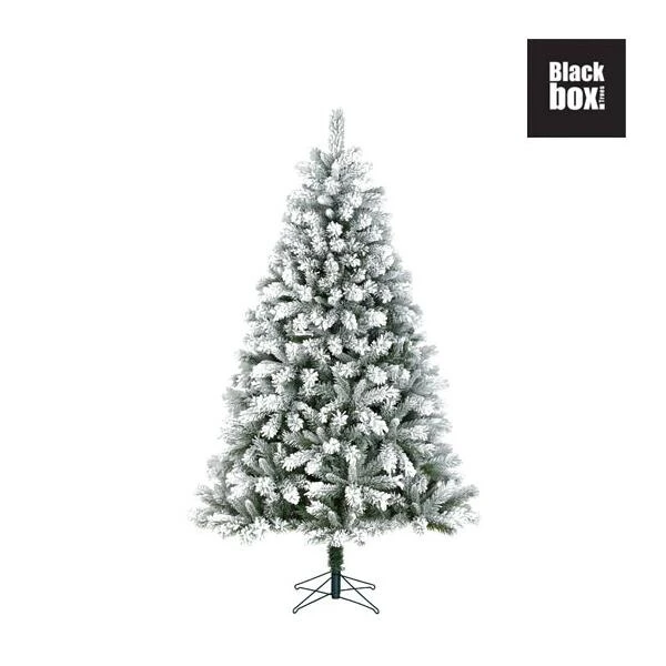 Kunststof Kerstboom Chandler Frosted Black Box - 215 Cm