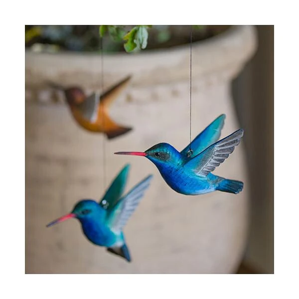 Breedsnavelkolibrie In Lindenhout - Handgemaakt - Afbeelding 2