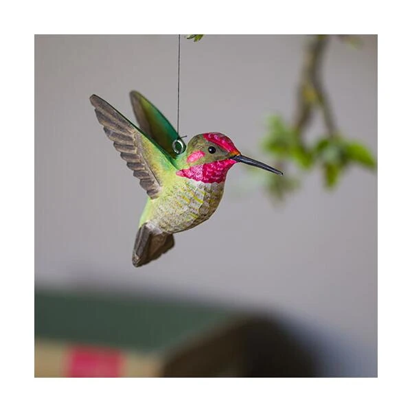 Annas Kolibrie In Lindenhout - Handgemaakt - Afbeelding 3