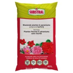 Substral Potgrond Bloeiende Planten & Geraniums Turfvrij - 40 L