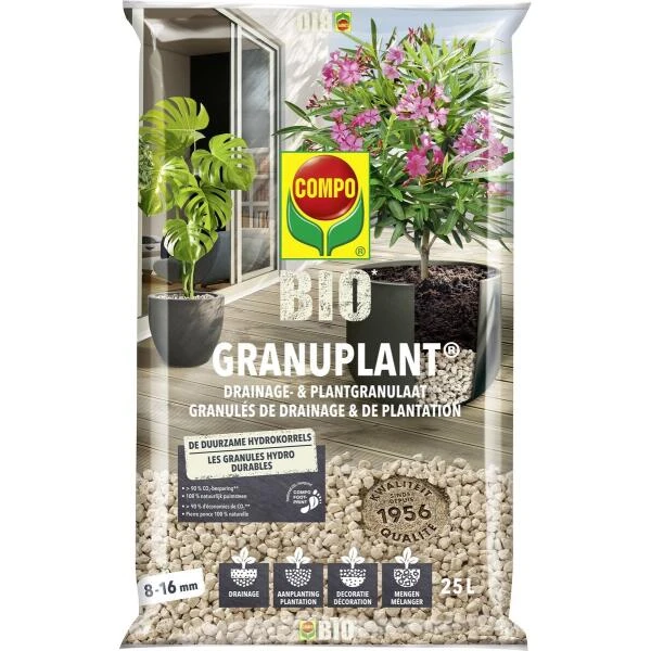 Compo Bio Granuplant Puimsteenkorrels - 25 L