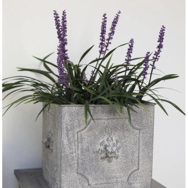 ESSCHERT DESIGN Bloembak Leeuw Vierkant - Metaal - Set Van 2 Stuks - Afbeelding 3