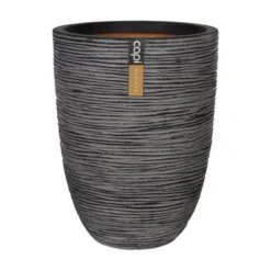 CAPI Bloempot Elegant Rib NL 46 × 58 Cm - Antraciet