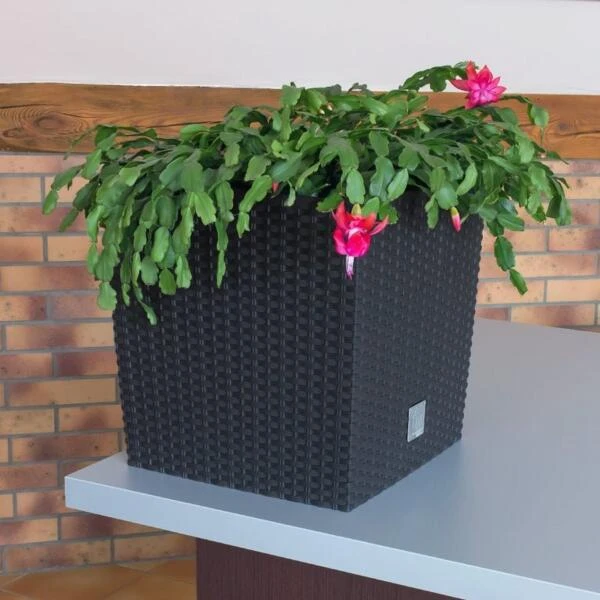 Bloempot RATAN 40 × 40 × 41 Cm - Afbeelding 2