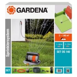 Sprinklersysteem GARDENA Met Verzonken Sproeier Os 140