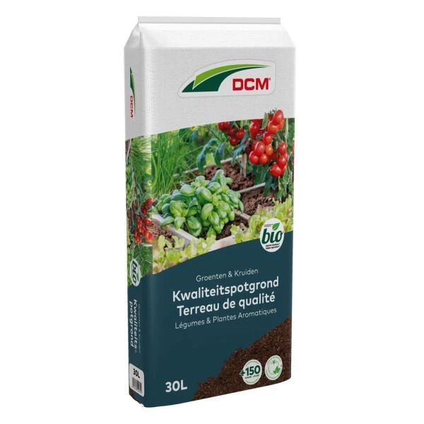 DCM Potgrond Groenten & Kruiden 30 Liter