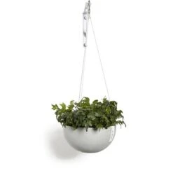 ECOPOTS Brussels Hanging Basket - Witgrijs Ø 27 Cm