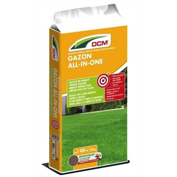 Gazon All-in-one Meststof DCM - 20 Kg