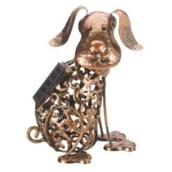 Hond Met Wiebelkop En Solarverlichting