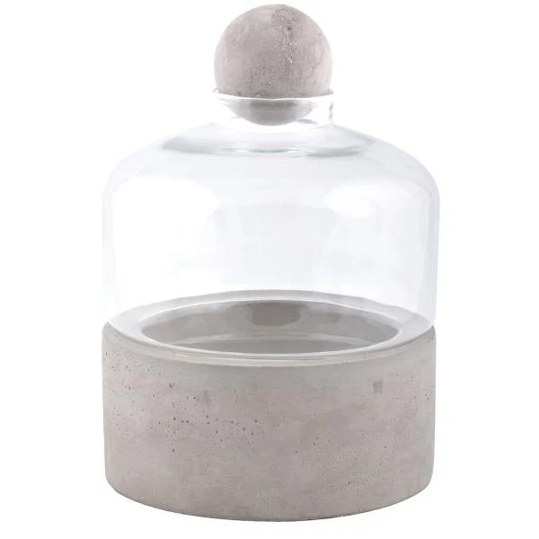 ESSCHERT DESIGN Kweekstolp Glas Op Betonbasis