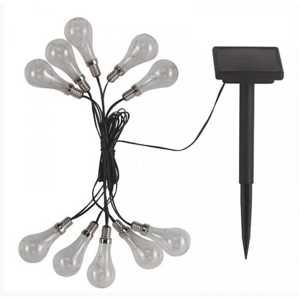Lichtslinger Eureka Gloeilamp Op Zonne-energie - 10 Bulbs - 380 Cm