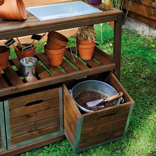 Luxe Oppottafel - 129 × 45 × 90 Cm - Afbeelding 2