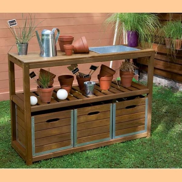 Luxe Oppottafel - 129 × 45 × 90 Cm - Afbeelding 3