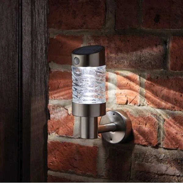 Muurlamp Wave Met Bewegingssensor, Op Zonne-energie