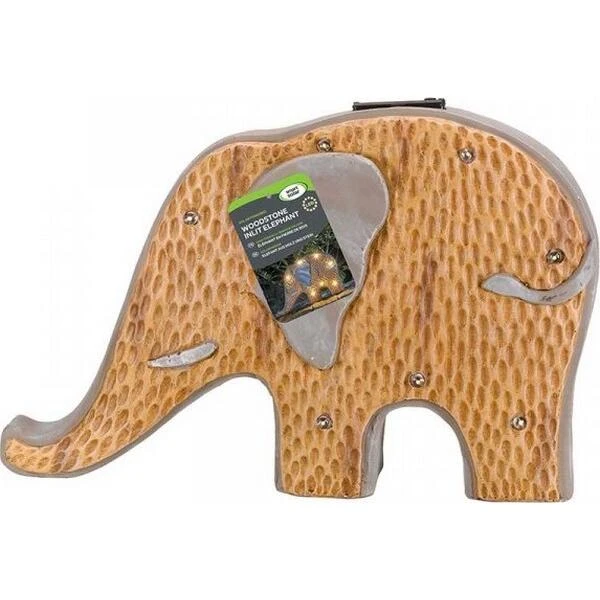 Olifant Woody Met Solarlicht - Afbeelding 2