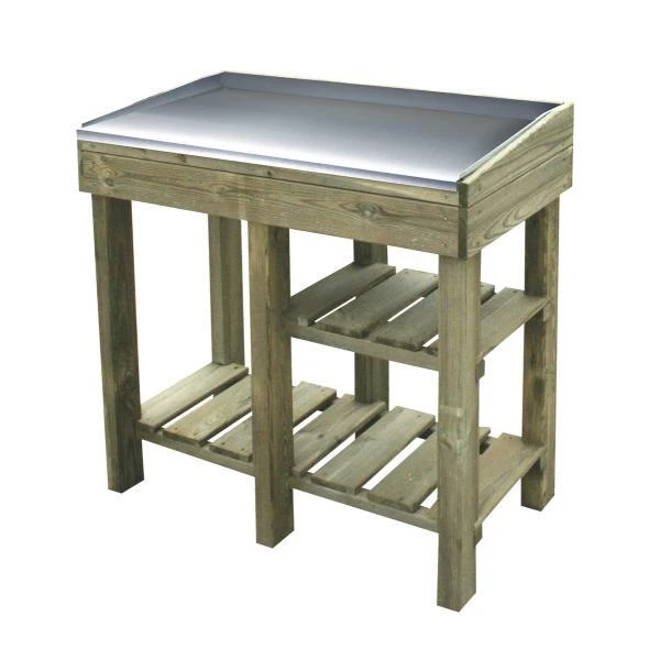 Oppottafel FLORINE - Verzinkt Werkblad