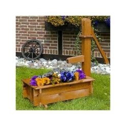 Plantenbak Met Waterpomp In Hout