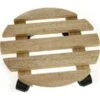 Plantentrolley Rond In Hout Ø 32 Cm