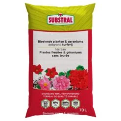 Substral Potgrond Bloeiende Planten & Geraniums Turfvrij - 70 L