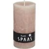 Rustieke Cilinderkaars Beige - 60 Uren