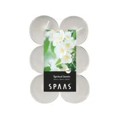 Theelicht Maxi Jasmijn - 10 Uren - Set Van 12 Stuks