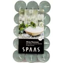 Theelicht Minty Hammam - 4,5 Uren - Set Van 30 Stuks