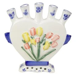 Tulpenvaas Hart Kleurrijke Tulpen