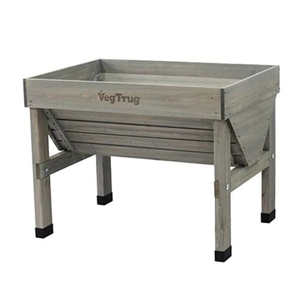 Vegtrug Verhoogde Kweektafel Grijs - 100 × 80 × 80 Cm - Afbeelding 2