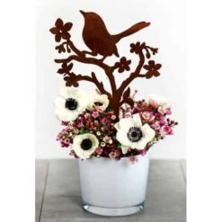 Vogel Op Bloesemtak Decopin