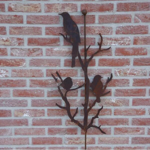 Vogels Op Tak Met Stang - Decoroest - Afbeelding 2
