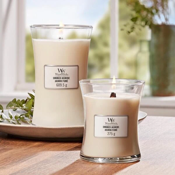 WoodWick Large Candle - Smoked Jasmine - Afbeelding 2