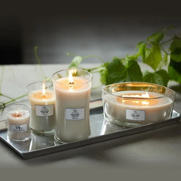 WoodWick Ellipse Candle - Smoked Jasmine - Afbeelding 2